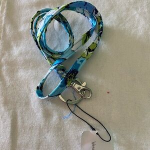 New with tags Vera Bradley Blueberry Blossoms lanyard